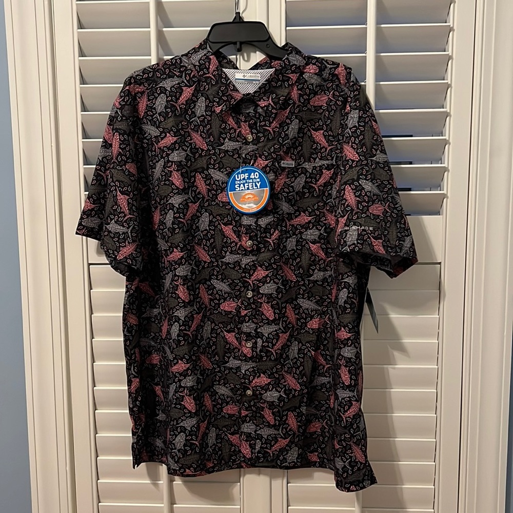 NWT Men’s Columbia PFG Super Slack Tide Camp Shirt